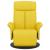 Fotoliu rabatabil cu suport de picioare, galben deschis, textil GartenMobel Dekor