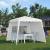 Pavilion pentru gradina/comercial, cadru otel, 2 pereti, pliabil, cu geanta, inaltime reglabila, alb, 2.89x2.89x2.50 m GartenVIP DiyLine