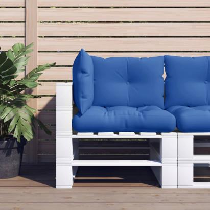 Perne de paleți, 3 buc., albastru regal, material textil GartenMobel Dekor