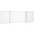 Tablă magnetică pliabilă, alb, 200x60x1,7 cm, aluminiu GartenMobel Dekor
