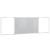 Tablă magnetică pliabilă, alb, 200x60x1,7 cm, aluminiu GartenMobel Dekor