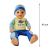 Papusa bebelus care face pipi, hainute baietel, inaltime 40 cm, olita, suzeta, sticluta, 3 ani+ MultiMark GlobalProd