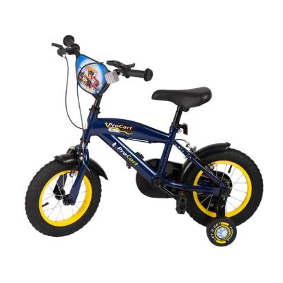 Bicicleta copii, 12 inch, paw patrol, cadru otel, inaltime reglabila, v-brake, stop si far, roti ajutatoare MultiMark GlobalProd