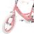 Bicicleta pentru copii cu roti ajutatoare, 12 inch, scaun papusi, cadru otel, frane v-brake, unicorn roz MultiMark GlobalProd