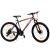 Bicicleta mtb 26 inch, schimbator shimano cu 21 viteze, suspensii fata, cadru otel, jante aluminiu, negru-portocaliu MultiMark GlobalProd