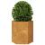 Jardinieră de grădină 46x40x45 cm oțel de intemperii GartenMobel Dekor