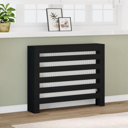 Mască pentru calorifer, negru, 104x20x82 cm, lemn prelucrat GartenMobel Dekor
