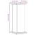 Suport de plante, alb, 33x33x80 cm, lemn prelucrat GartenMobel Dekor