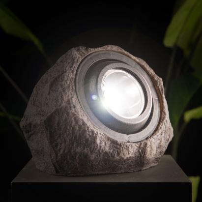 Lampă solară LED de exterior – formă de piatră – albă – 20 x 12 x 16 cm Best CarHome
