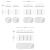 CABLE HOLDER SET 5 BUC EuroGoods Quality