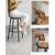 Set 2 scaune de bucatarie/bar, Artool, pal si otel, maro rustic, negru, 54x99 cm GartenVIP DiyLine