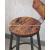 Set 2 scaune de bucatarie/bar, Artool, pal si otel, maro rustic, negru, 54x99 cm GartenVIP DiyLine