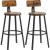 Set 2 scaune de bucatarie/bar, Artool, pal si otel, maro rustic, negru, 54x99 cm GartenVIP DiyLine
