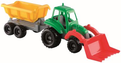 ECOIFFIER  JUCARIE TRACTOR CU REMORCA 52CM SuperHeroes ToysZone