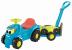 ECOIFFIER SET TRACTOR RIDE CU REMORCA SI COSITOARE SuperHeroes ToysZone