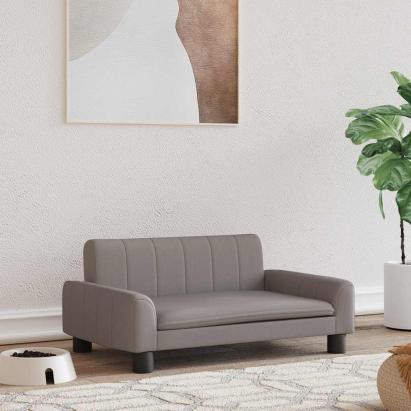 Pat de câini, gri taupe, 70x45x30 cm, textil GartenMobel Dekor