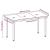 Set de mobilier pentru grădină, 5 piese, maro GartenMobel Dekor