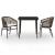 Set de mobilier pentru grădină, 3 piese, maro GartenMobel Dekor