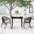 Set de mobilier pentru grădină, 3 piese, maro GartenMobel Dekor