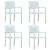 Set mobilier pentru grădină, alb, 5 piese GartenMobel Dekor