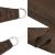 Pânză parasolar, maro, 3x4 m HDPE, 160 g/m² GartenMobel Dekor
