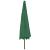 Umbrelă soare de grădină cu LED-uri, verde, 400 cm GartenMobel Dekor