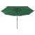 Umbrelă soare de grădină cu LED-uri, verde, 400 cm GartenMobel Dekor