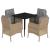 Set mobilier de grădină cu perne, 5 piese, bej, poliratan GartenMobel Dekor