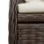 Set mobilier de grădină cu perne, 3 piese, maro, poliratan GartenMobel Dekor