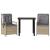 Set mobilier de grădină cu perne, 3 piese, bej, poliratan GartenMobel Dekor