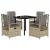 Set mobilier de grădină cu perne, 5 piese, bej, poliratan GartenMobel Dekor