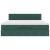 Cadru de pat otoman cu saltea verde închis 160x200cm catifea GartenMobel Dekor