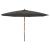 Umbrelă de soare de grădină stâlp din lemn, antracit 400x273 cm GartenMobel Dekor