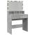 Masă de toaletă cu LED, gri beton, 80x41x134,5 cm GartenMobel Dekor