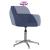 Scaun de birou pivotant, albastru, material textil GartenMobel Dekor