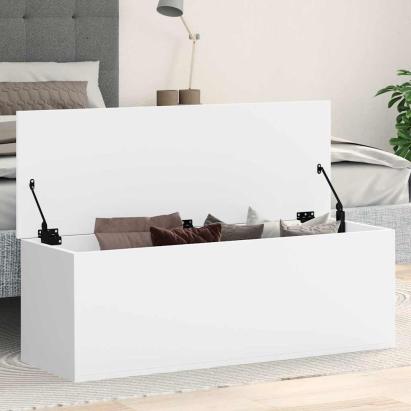 Cutie de depozitare, alb, 102x35x35 cm, lemn prelucrat GartenMobel Dekor