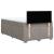 Pat box spring cu saltea, taupe, 120x190 cm material textil GartenMobel Dekor