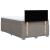 Pat box spring cu saltea, taupe, 120x190 cm material textil GartenMobel Dekor