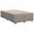 Pat box spring cu saltea, taupe, 120x190 cm material textil GartenMobel Dekor