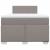 Pat box spring cu saltea, taupe, 120x190 cm material textil GartenMobel Dekor