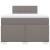 Pat box spring cu saltea, taupe, 120x190 cm material textil GartenMobel Dekor