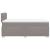 Pat box spring cu saltea, taupe, 120x190 cm material textil GartenMobel Dekor