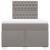 Pat box spring cu saltea, taupe, 120x190 cm material textil GartenMobel Dekor