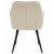 Scaun stil fotoliu bucatarie/living, Artool, York, catifea, metal, bej si negru, 56x62x83.5 cm GartenVIP DiyLine