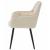 Scaun stil fotoliu bucatarie/living, Artool, York, catifea, metal, bej si negru, 56x62x83.5 cm GartenVIP DiyLine