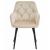 Scaun stil fotoliu bucatarie/living, Artool, York, catifea, metal, bej si negru, 56x62x83.5 cm GartenVIP DiyLine