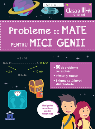 Probleme de mate pentru mici genii - Clasa a III-a (9 - 10 ani) PlayLearn Toys