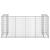 Perete gabion pentru pubele, 254x100x110 cm, oțel galvanizat GartenMobel Dekor