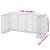 Perete gabion pentru pubele, 254x100x110 cm, oțel galvanizat GartenMobel Dekor