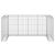 Perete gabion pentru pubele, 254x100x110 cm, oțel galvanizat GartenMobel Dekor